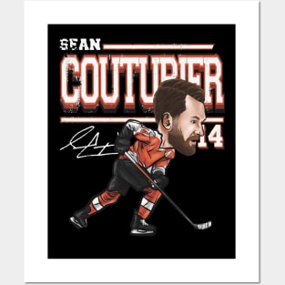 Sean Couturier Philadelphia Cartoon Posters and Art